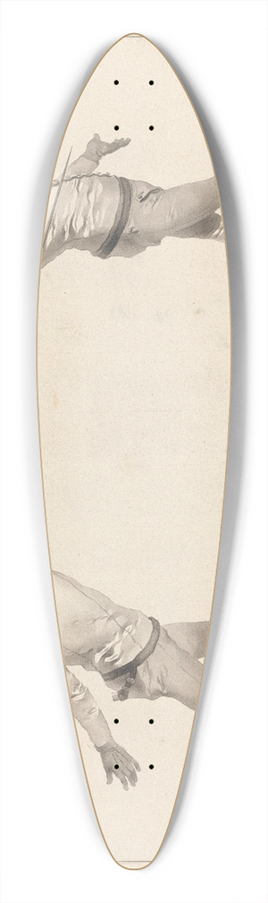 James Gwin - De la Volte sur la Passe au Dehors des Armes 39.3 inch art pintail longboard deck