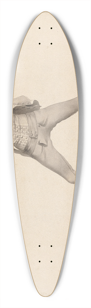 James Gwin - Position pour la Garde en Quarte 39.3 inch art pintail longboard deck