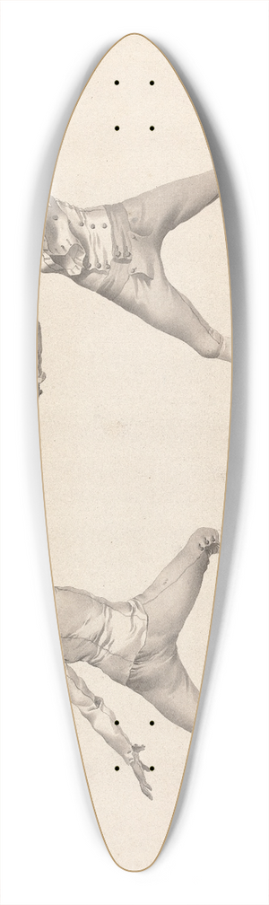 James Gwin - Position pour le Garde en Tierce et le Coup de Tierce 39.3 inch art pintail longboard deck