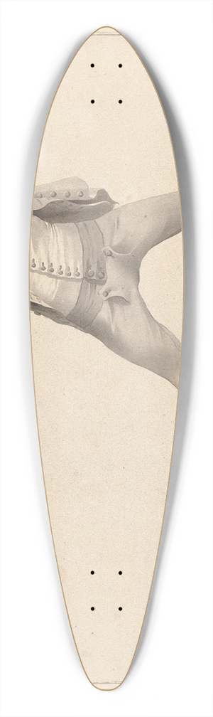 James Gwin - Quatrieme Position du Salut 39.3 inch art pintail longboard deck