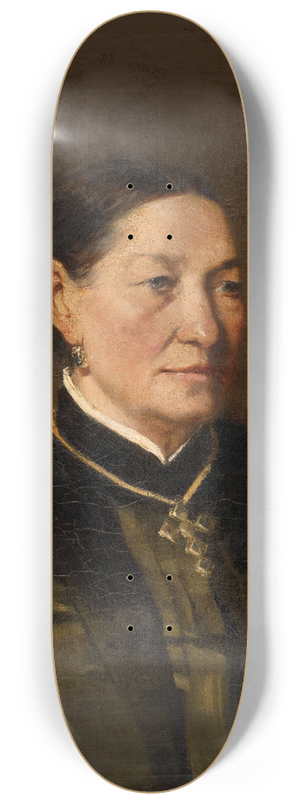 Charles Franois Felu - Portrait of a Woman 8.25 inch art skate deck