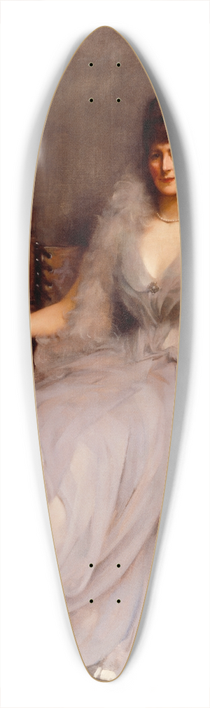 James Jebusa Shannon - Portrait of Cecilia Tower 39.3 inch art pintail longboard deck