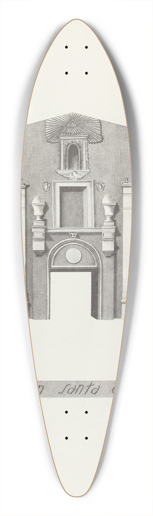James Jones - Mision Santa Clara 39.3 inch art pintail longboard deck