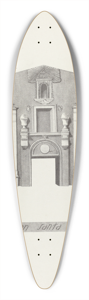 James Jones - Mision Santa Clara 39.3 inch art pintail longboard deck