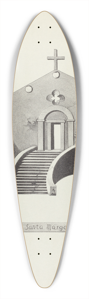 James Jones - Mision Santa Margarita 39.3 inch art pintail longboard deck