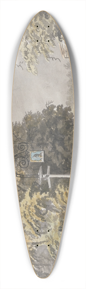James Miller - Near Putney 39.3 inch art pintail longboard deck