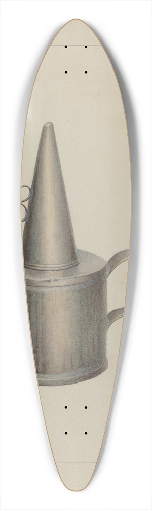 James M. Lawson - Whale Oil Lamp 39.3 inch art pintail longboard deck