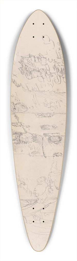 James Moore - Boyne Castle, Scotland. 39.3 inch art pintail longboard deck