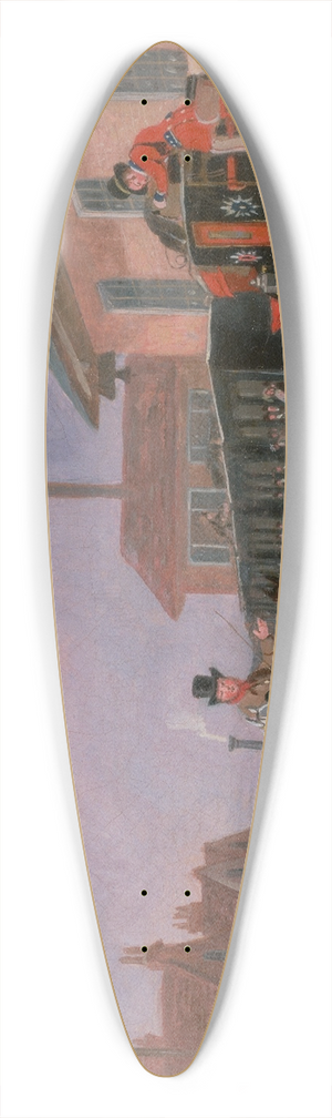 James Pollard - The Louth-London Royal Mail Travelling by Train from Peterborough East, Northamptonshire 39.3 inch art pintail longboard deck James Pollard - The Louth-London Royal Mail Travelling by Train from Peterborough East, Northamptonshire 39.3 inch art pintail longboard deck