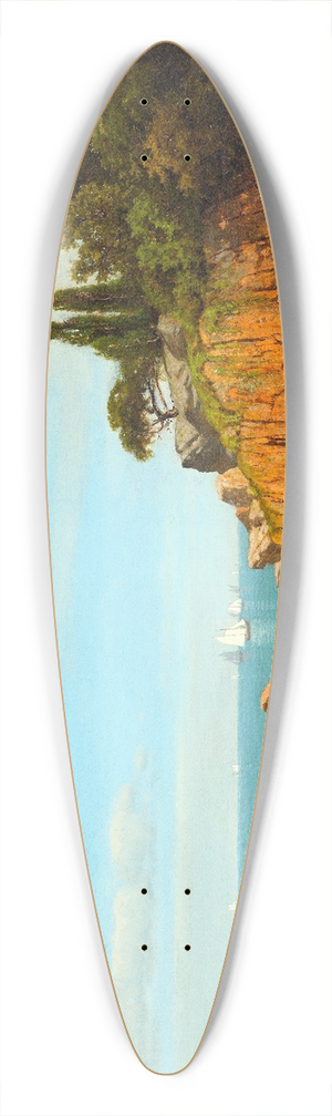 James Renwick Brevoort - Inside Eastern Point, Gloucester Bay 39.3 inch art pintail longboard deck