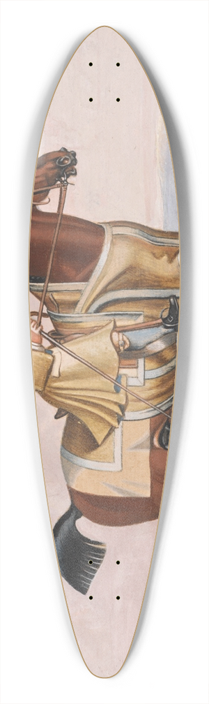 James Seymour - A Chestnut Horse at Exercise 39.3 inch art pintail longboard deck