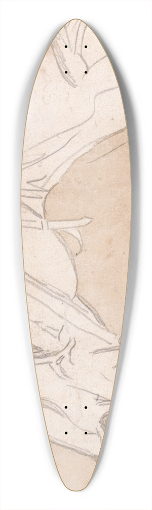 James Seymour - Head of a Horse, Facing Left 39.3 inch art pintail longboard deck