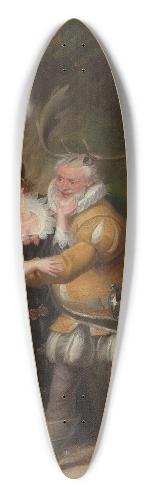 James Stephanoff - Falstaff at Hernes Oak, from The Merry Wives of Windsor, Act V, Scene v 39.3 inch art pintail longboard deck