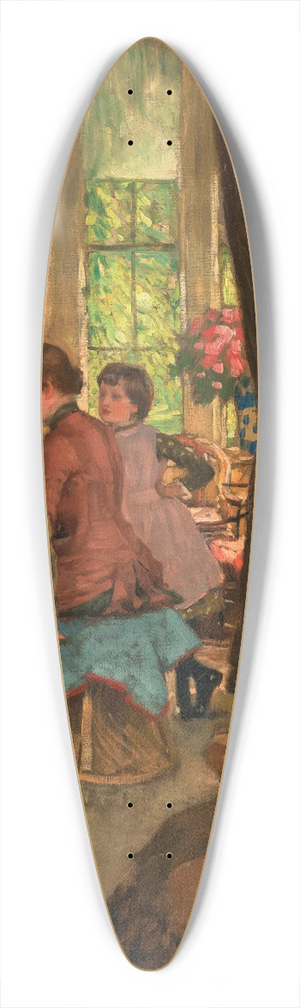 James Tissot - Kathleen Newton at the Piano 39.3 inch art pintail longboard deck