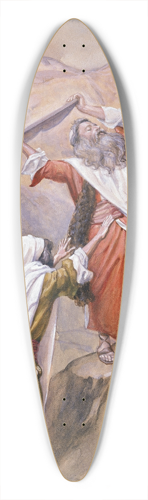 James Tissot - Moses Destroyeth the Tables of the Ten Commandments 39.3 inch art pintail longboard deck