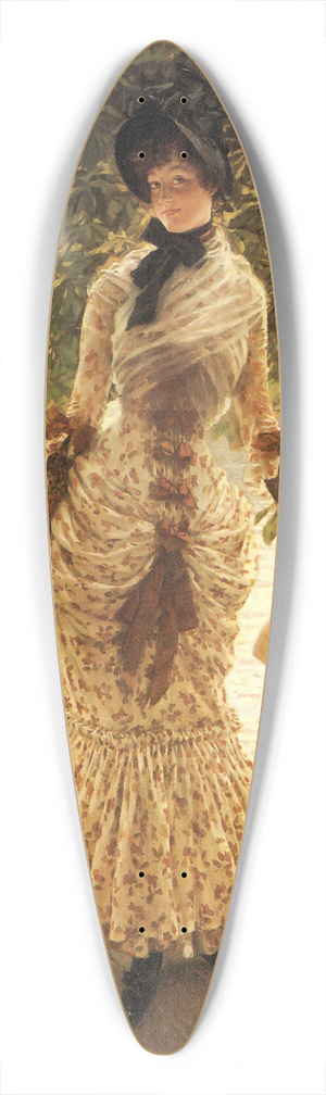 James Tissot - On the Thames 39.3 inch art pintail longboard deck James Tissot - On the Thames 39.3 inch art pintail longboard deck