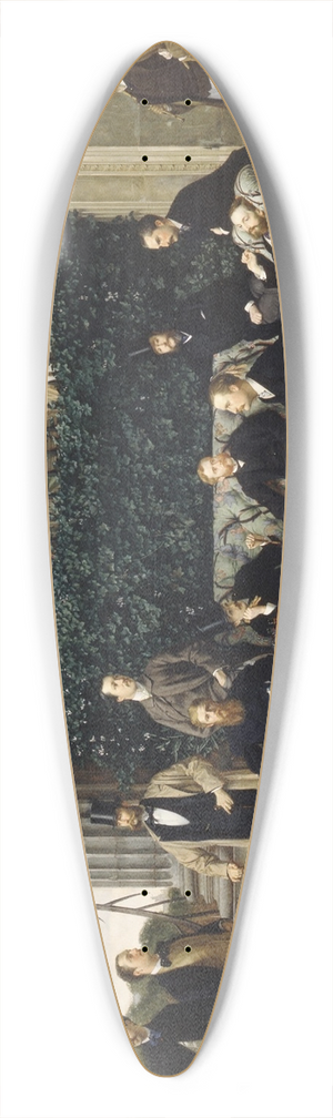 James Tissot - The Circle Of The Rue Royale 39.3 inch art pintail longboard deck