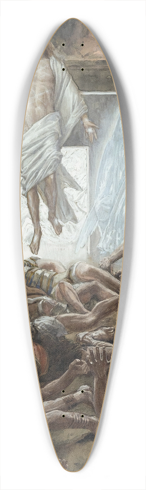 James Tissot - The Resurrection 39.3 inch art pintail longboard deck