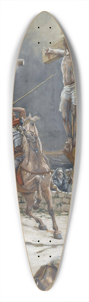 James Tissot - The Strike of the Lance 39.3 inch art pintail longboard deck