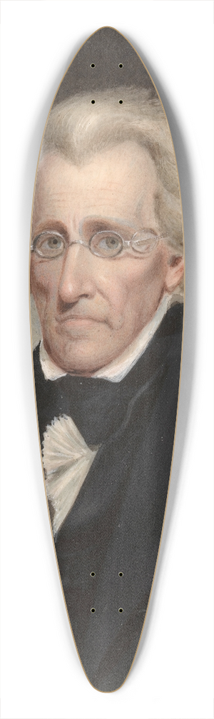 James Tooley, Jr. - Andrew Jackson 39.3 inch art pintail longboard deck