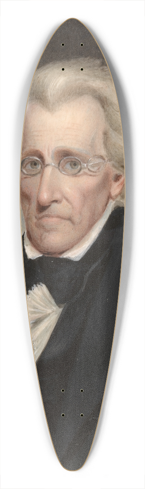 James Tooley, Jr. - Andrew Jackson 39.3 inch art pintail longboard deck