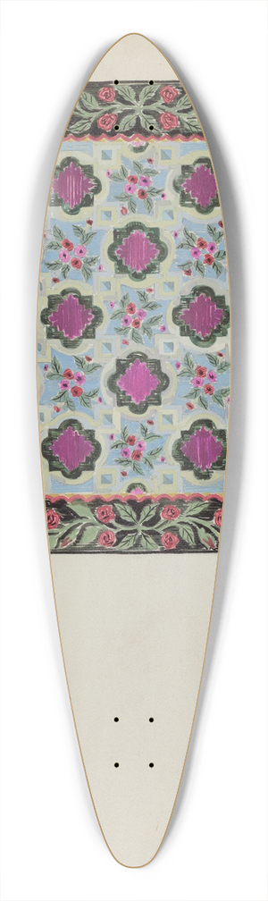 James Vail - Hooked Rug 39.3 inch art pintail longboard deck