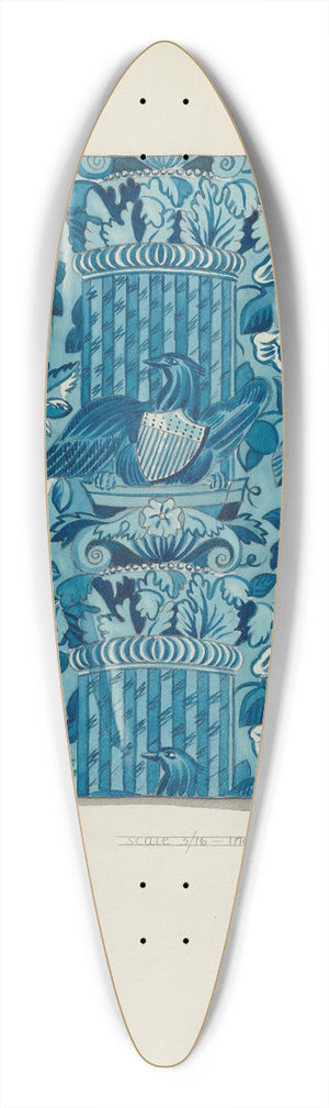 James Vail - Textile 39.3 inch art pintail longboard deck