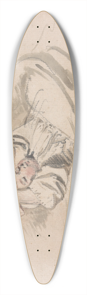 James Ward - The Artists Son, Henry, Asleep 39.3 inch art pintail longboard deck
