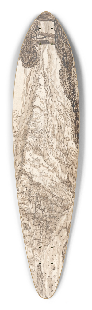 James Ward - The Quarry 39.3 inch art pintail longboard deck James Ward - The Quarry 39.3 inch art pintail longboard deck