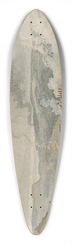 James Ward - View near Swansea, South Wales 39.3 inch art pintail longboard deck