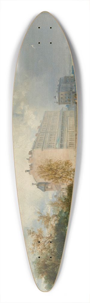 James Webb - A view of Worthing, Sussex 39.3 inch art pintail longboard deck