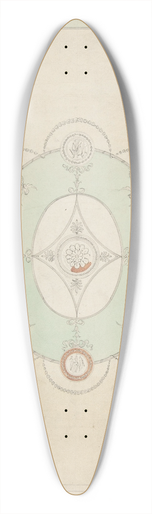James Wyatt - Design for a Ceiling 39.3 inch art pintail longboard deck