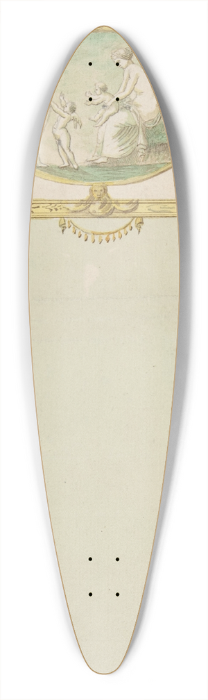 James Wyatt - Design for a Mirror 39.3 inch art pintail longboard deck