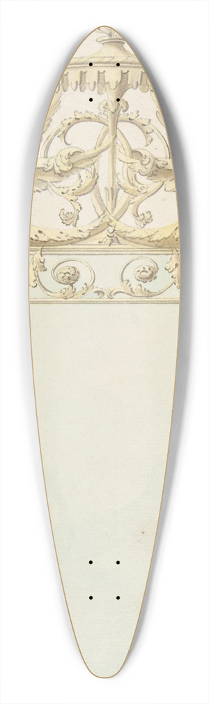 James Wyatt - Design for a Mirror 39.3 inch art pintail longboard deck