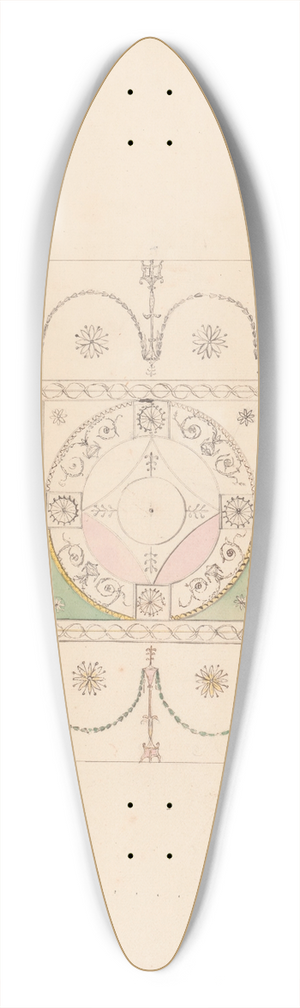 James Wyatt - Drawings for Ceilings and Wall Elevations 39.3 inch art pintail longboard deck