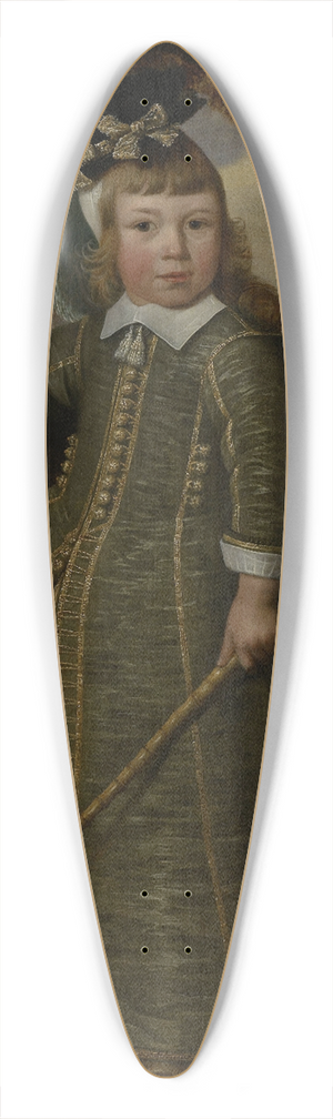Jan Albertsz. Rotius - Portrait of a boy with a billygoat 39.3 inch art pintail longboard deck