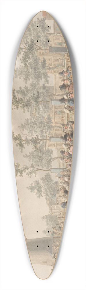 Jan Anthonie Langendijk - De vismarkt te Rotterdam 39.3 inch art pintail longboard deck Jan Anthonie Langendijk - De vismarkt te Rotterdam 39.3 inch art pintail longboard deck