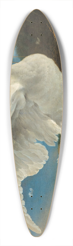 Jan Asselijn - The Threatened Swan 39.3 inch art pintail longboard deck