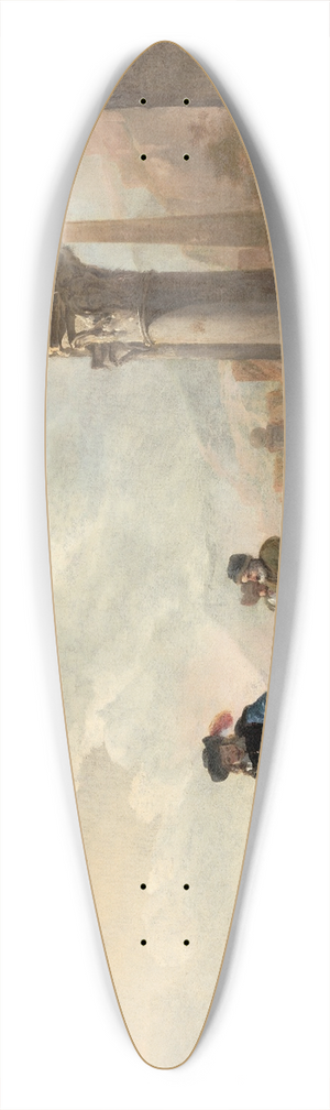 Jan Baptist Weenix - Hunters Near Ruins 39.3 inch art pintail longboard deck