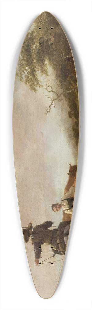 Jan Baptist Wolfaerts - Pastoral landscape 39.3 inch art pintail longboard deck
