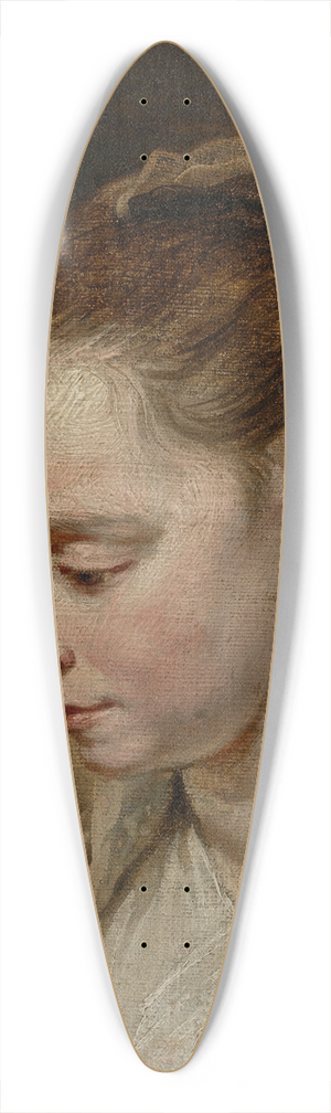 Jan Boeckhorst - Head study of a young woman with a pearl earring 39.3 inch art pintail longboard deck