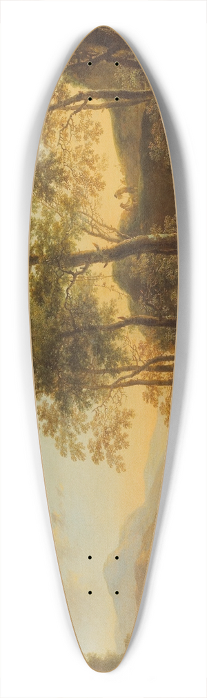 Jan Both - Wooded Hillside with a Vista 39.3 inch art pintail longboard deck