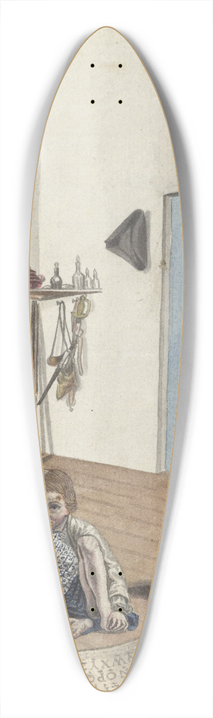 Jan Brandes - Slaapkamer met zoon Jantje en slavinnetje Bietja 39.3 inch art pintail longboard deck