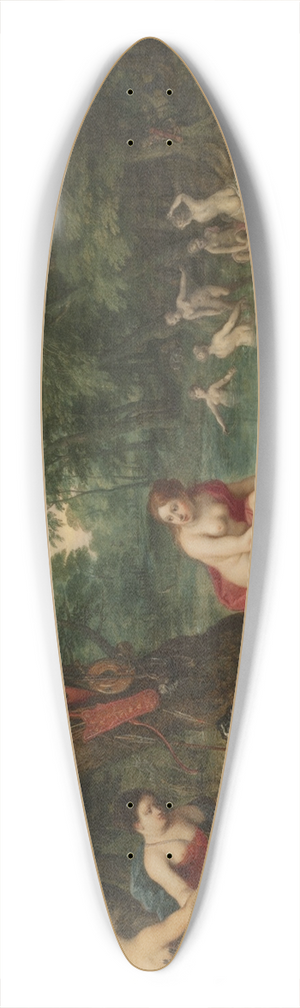 Jan Brueghel The Elder - Nymphs bathing 39.3 inch art pintail longboard deck