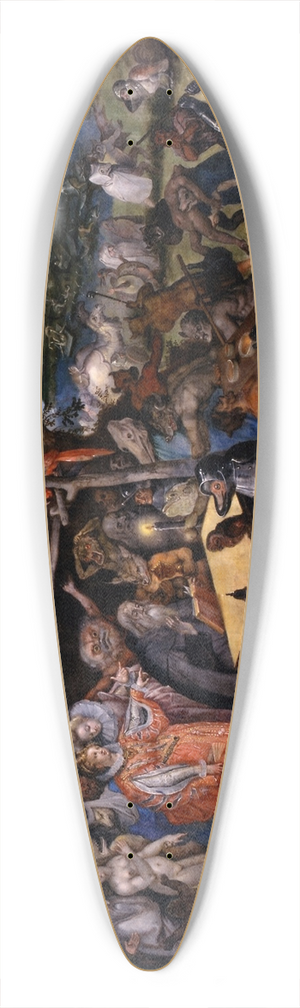Jan Brueghel The Elder - The Temptation of Saint Anthony 39.3 inch art pintail longboard deck