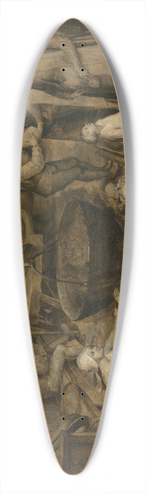 Jan Brueghel The Elder - Visit to the Farm 39.3 inch art pintail longboard deck