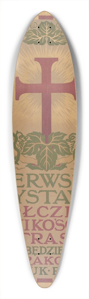 Jan Bukowski - Pierwsza wystawa wspczesnej sztuki kocielnej 39.3 inch art pintail longboard deck