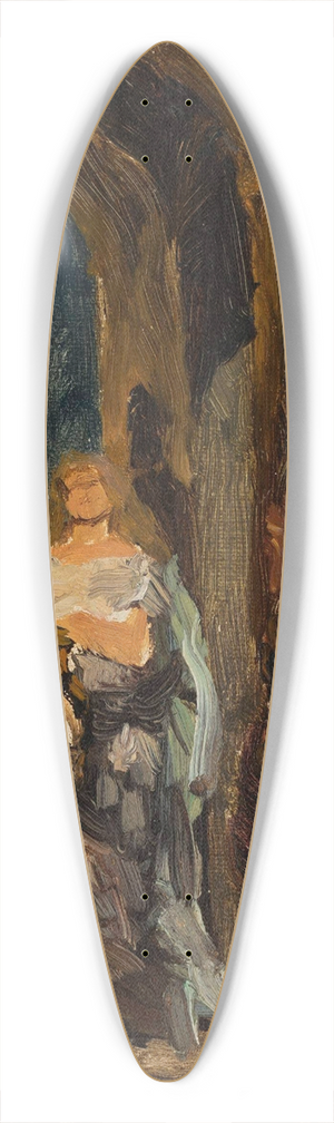 Jan Cigliski - Academic sketch 39.3 inch art pintail longboard deck