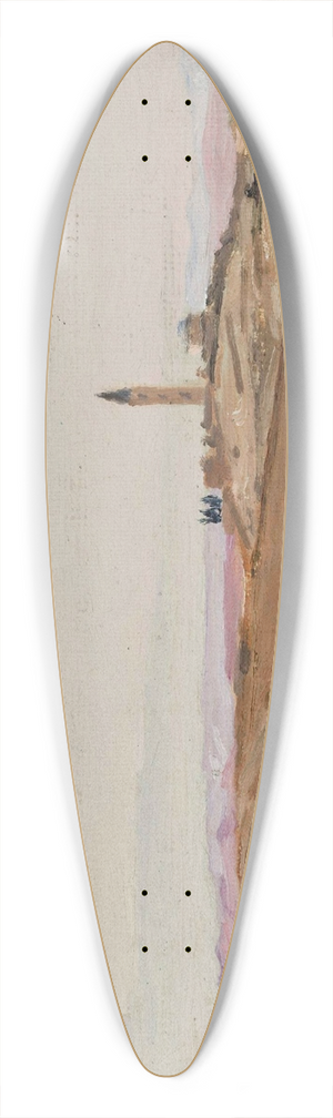 Jan Cigliski - At the edge of the city and the desert. From the journey to Palestine 39.3 inch art pintail longboard deck