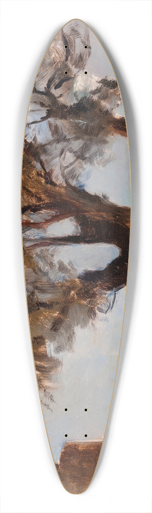Jan Cigliski - Girgenti (Trees) 39.3 inch art pintail longboard deck